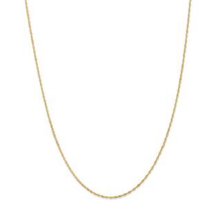 1mm 14k Yellow Gold Diamond Cut Singapore Chain Necklace, 18 Inch